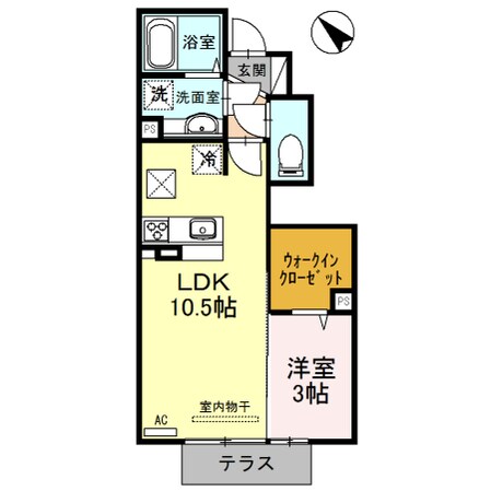 亀山駅 徒歩6分 1階の物件間取画像